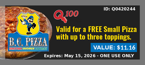 BC Pizza for your Birthday